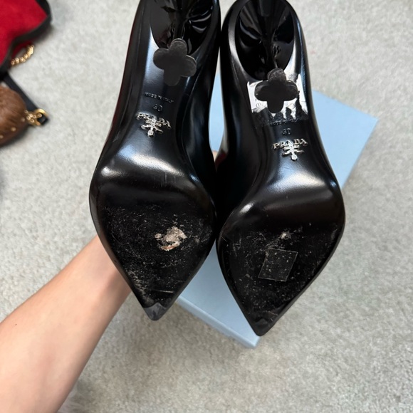 Prada Stiletto Leather Heels - Picture 3 of 9